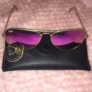 Ray-Ban Pink Aviator Sunglasses
